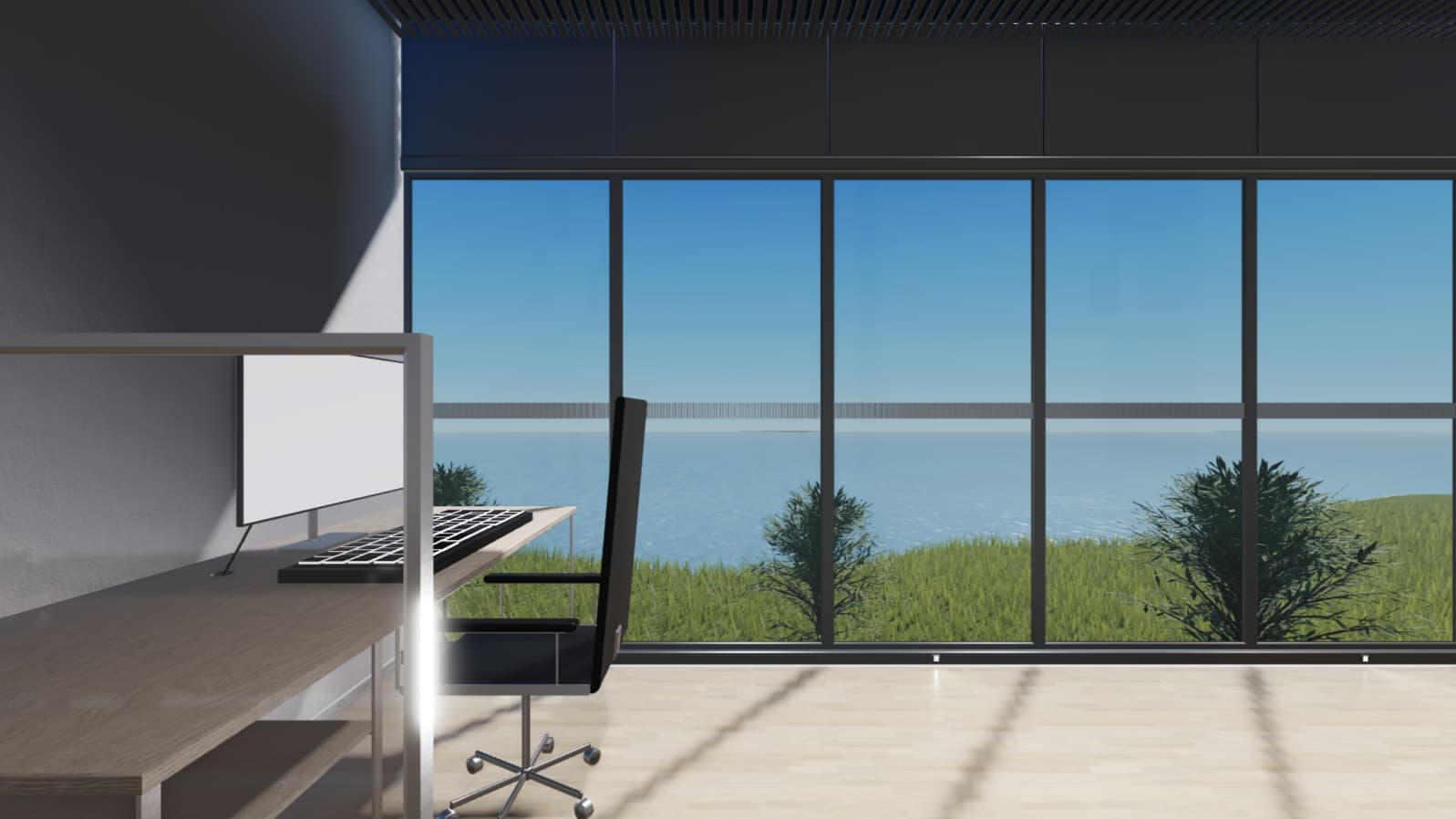 A side desk at the office.