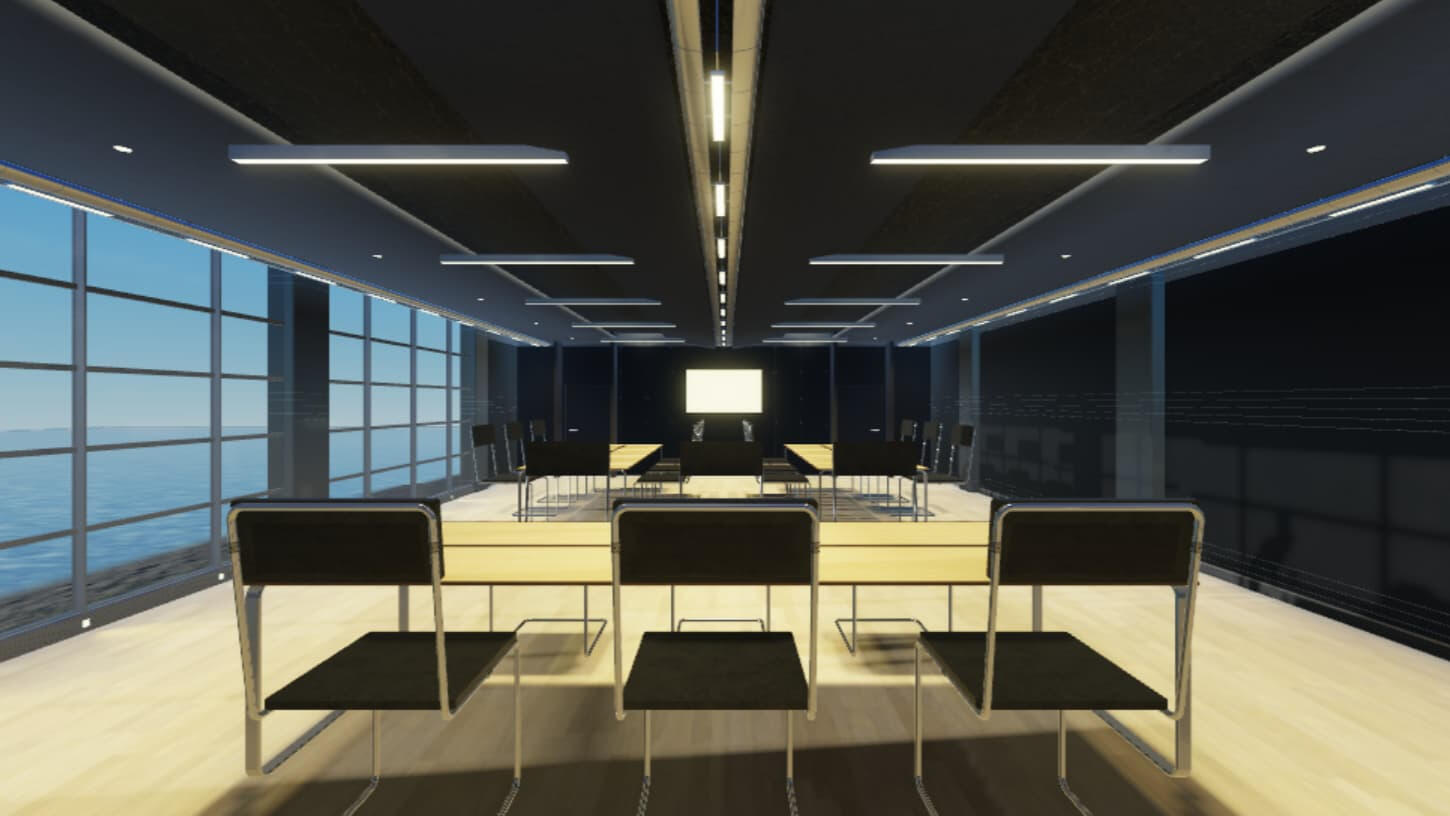 Other view of the room at day