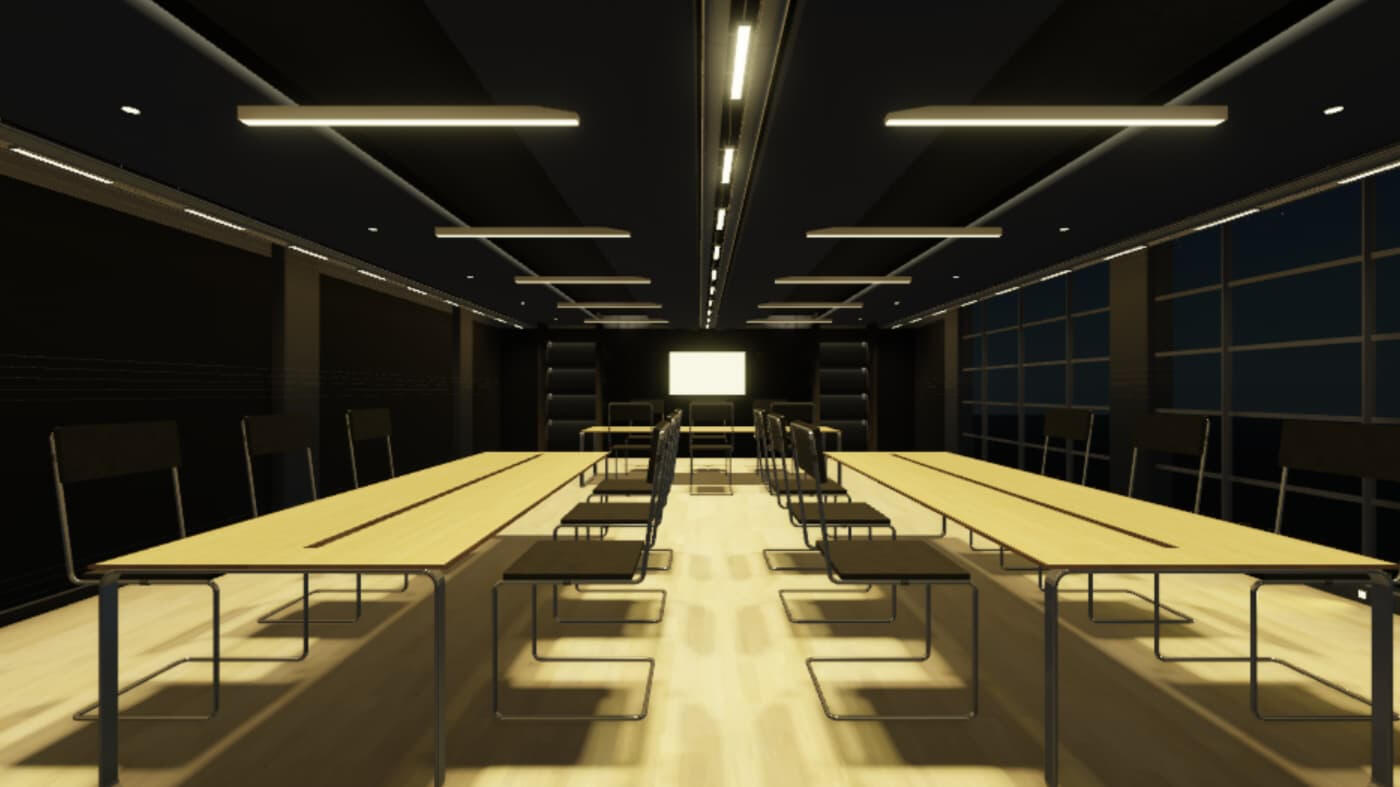 Night view of the room